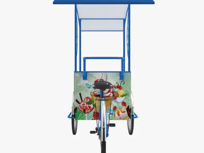 Cargo Bike for  Ice Cream  3D model