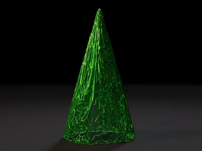 Christmas tree 3D print model 2