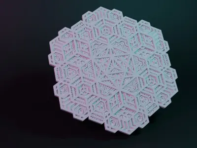 Merkaba Wallart 3D print model