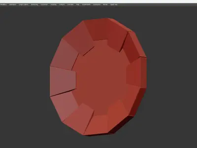 DARIAN GOLD MIRROR Low-poly 3D model
