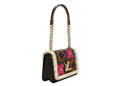 Louis Vuitton Bag Twist Fur Low-poly 3D model