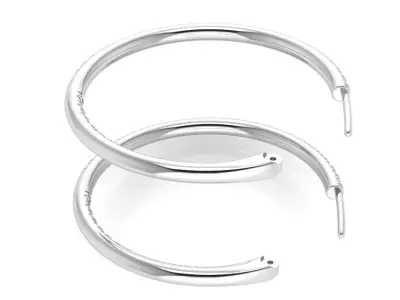 Diamond Hoop Earring 3294 3D print model