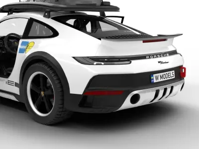 Porsche 911 Dakar 2023 Rallye 1971 HQ 3D model