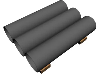 6in Thin Wall Pipe 3D model