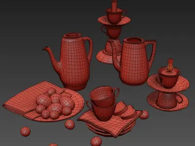 Decorative set Provence 3D model