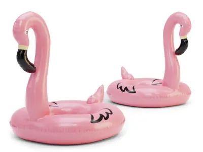 Flamingo Float Ring - Inflatable 3D model