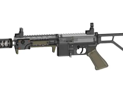 MGS-9 SMG CAD files  3D model