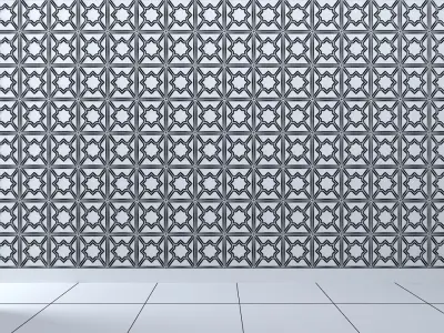 3d wall panel Low-poly 3D model 4