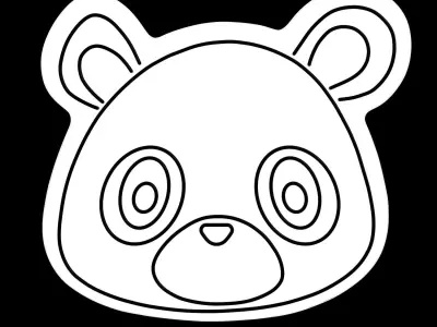 Bear Neon Sign 3D model