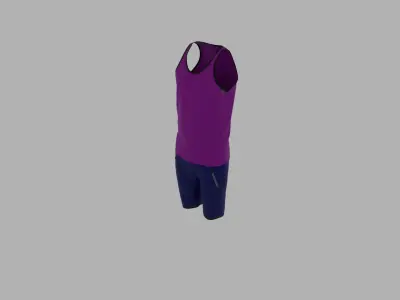 Sport Suit Low-poly 3D model shop