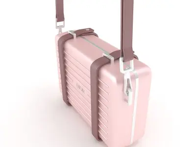 Dior and Rimowa Clutch Shoulder Pink 3D model