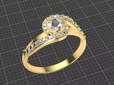Engagement ring Free 3D model buy