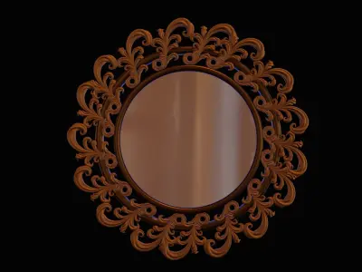 Carved mirror 2 3D model