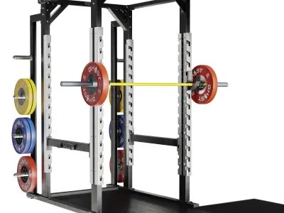 Olympic Power Rack 3D model