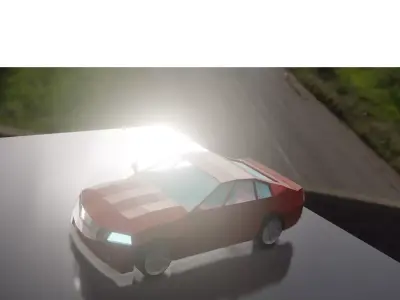 Sport Car Low-poly 3D model by happy871315