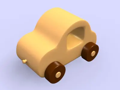 toy car 3D printing model 3D print model