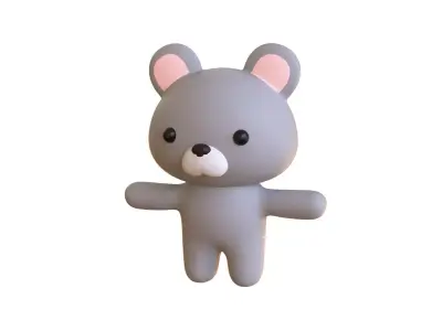 Character011 Chubby Rat Low-poly 3D model