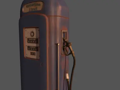 Gas Station Low-poly 3D model by pabloche from CGTrader