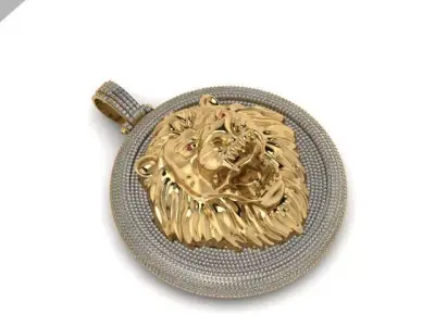 shine with the lion  charm 3D model