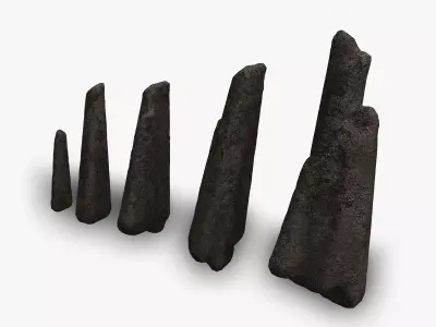 Rock Spires - Base Free low-poly 3D model