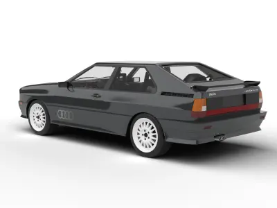 Audi Quattro UR 20v 1980 3d model 3D model