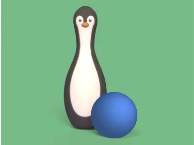 Cute Animal Bowling 3D print model