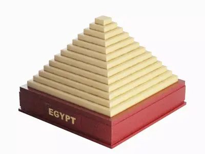 Pyramid Toy A 02 Low-poly 3D model