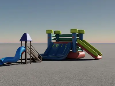 Slide and Inflatable 3D models 3D Model Collection