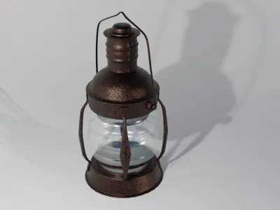 kerosene lamp 3D model