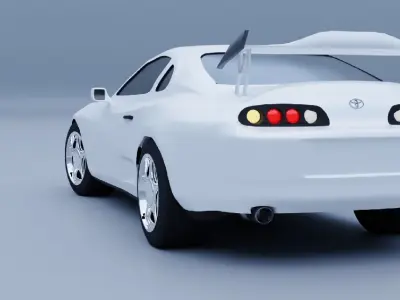 toyota supra  Low-poly 3D model