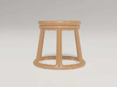 coffee table Bamboo 3D model