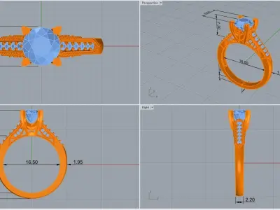 ring code 157 3D print model