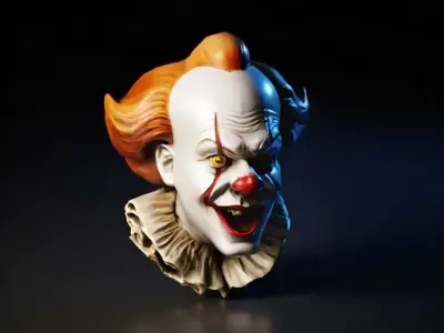 Stylized Horror Clown Monster Character Model for Games and VR 3D model
