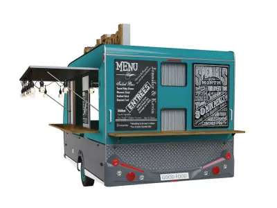 Food truck - Good Food 3D model