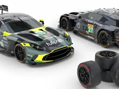 Aston Martin Vantage LMGT3 2025 WEC  3D model