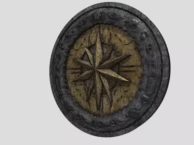 Ancient Round Shield 3D model
