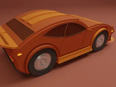 Lowpoly Car 4 Low-poly 3D model