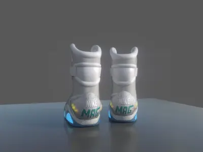 NIKE AIR MAG PBR Materials Low-poly 3D model