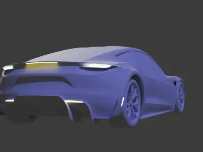 Tesla Roadster 2022 model - car 3D model