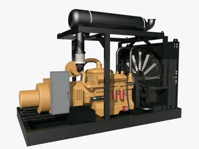 Natural Gas Generator Model 3D model