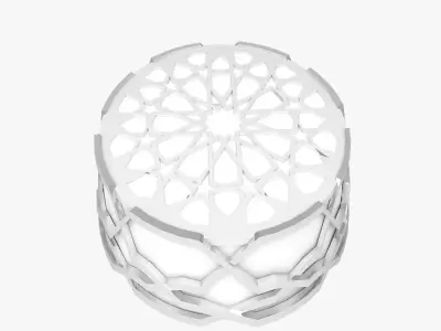 Small Stand in an Arabic Theme 3D model