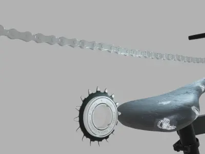 BMX-racing bike kit 3D model