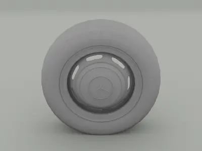 Mercedes 300SL Wheel Low-poly 3D model