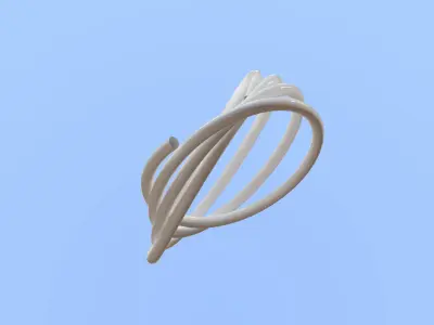 Twisted Wired 3d model Free 3D model