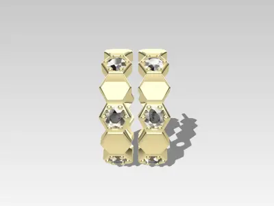 CHAUMET DIAMOND EARRINGS  3D print model