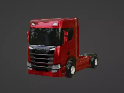 TRUCK- LOW POLY Free 3D model
