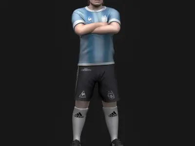 Diego Maradona 3D Printable  3D print model