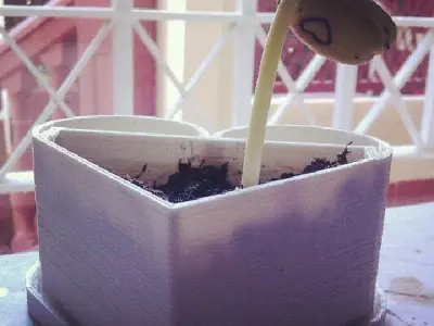 Heart shape pot for Magic Beans Free 3D print model
