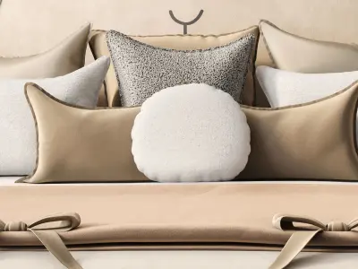 Designer baby cot Rabbit ears 3D model