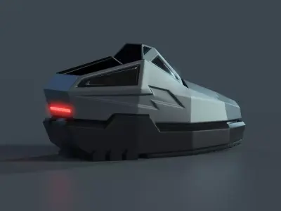 Tesla Cybertruck shoe  3D model